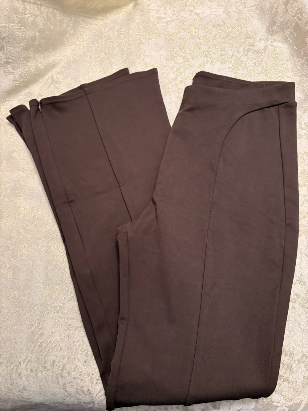 ALO Yoga Brown High-Rise Ponte Leggings - Picture 6 of 8